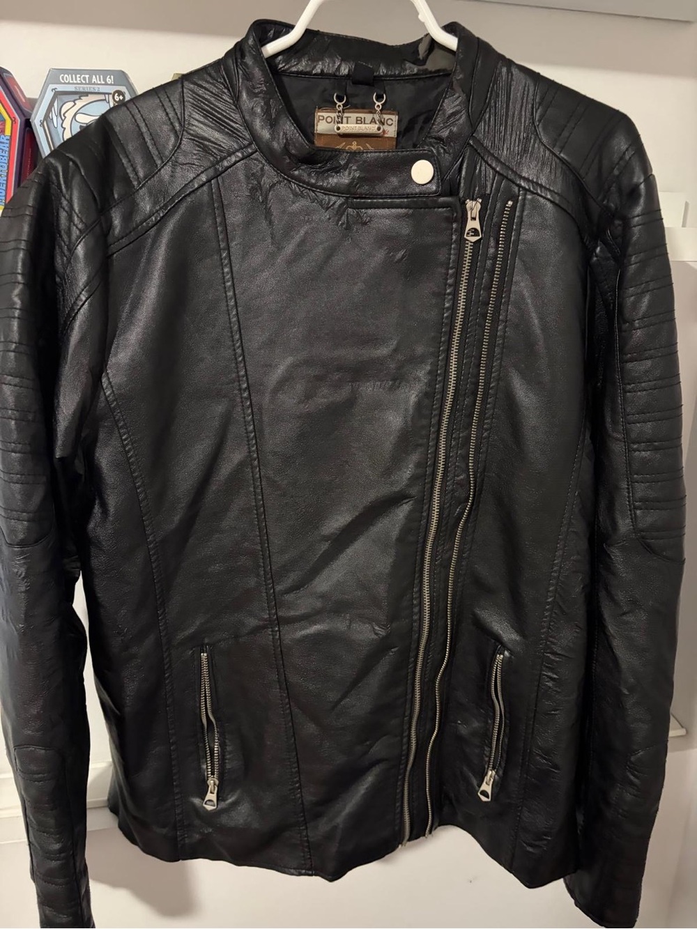 Point blanc men’s pleather jacket